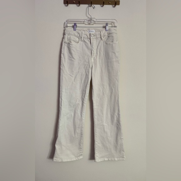 Good American Denim - Good American Classic Good Legs Crop Mini Boot Bone 001 Jeans Women's Size 4/27